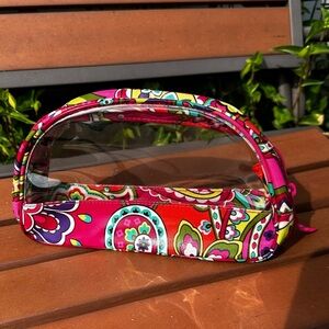 Vera Bradley Pink Swirls Clear Vinyl Cosmetic Case